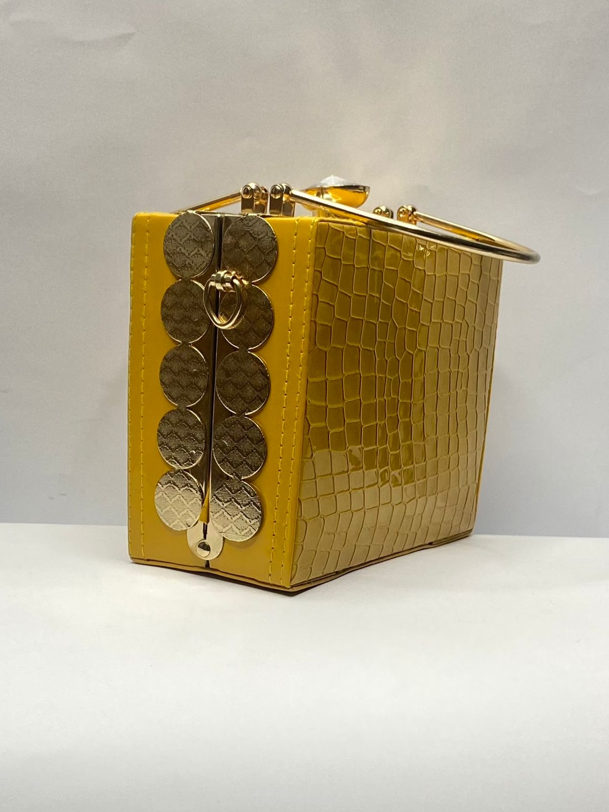 Croc Yellow Clutch